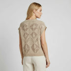 Women's Sleeveless Relaxed Fit Sweater