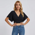 Women's Crop Wrap Top