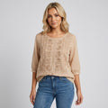 Women's Relaxed Embroidered Blouse