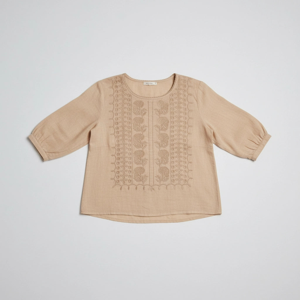 Women's Relaxed Embroidered Blouse