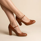Block Heel Mary Jane Shoes Round Toe 2
