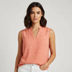 Regular Fit Sleeveless Blouse