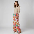 Women’s High Waist Wide Leg Flared Trousers