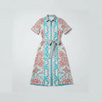 Women's Midi Dress With Belt