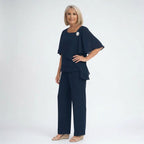 Elegant 2-Piece Set for Formal Occasions in Blue – 4