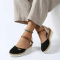 Espadrille Wedge Sandals Summer Black 3