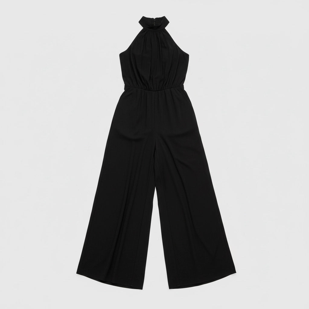 Women's Wide-Leg Halter Jumpsuit