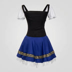 Festive Oktoberfest Dress with Bodice Detail Blue 3