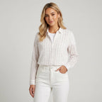 Women's Regular Fit Striped Shirt