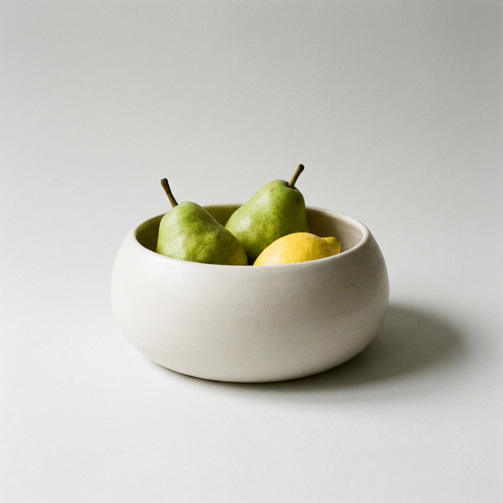 Round Glossy Minimalist Bowl