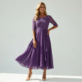 Lace Tulle Midi Dress for Wedding Guests - lace tulle midi dress for wedding guests 1
