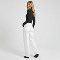 Tight Long Sleeve Basic Top Black 7