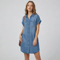 Loose Denim Dress Button Down Denim 4