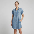 Loose Denim Dress Button Down Denim 6