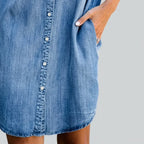 Loose Denim Dress Button Down Denim 8