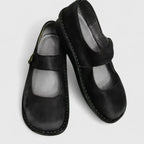 Mary Jane Shoes with Round Toe Flats Black 2