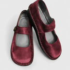 Mary Jane Shoes with Round Toe Flats Red 4