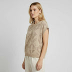 Women's Sleeveless Relaxed Fit Sweater