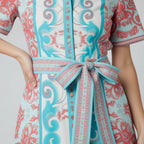 Women's Midi Dress With Belt