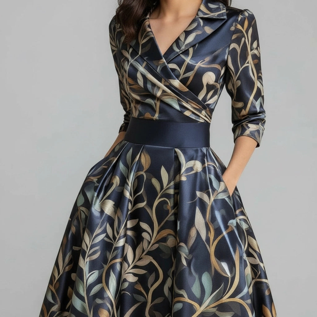 Women's A-Line Floral Dress