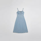 Women’s Denim Spaghetti Strap Midi Dress