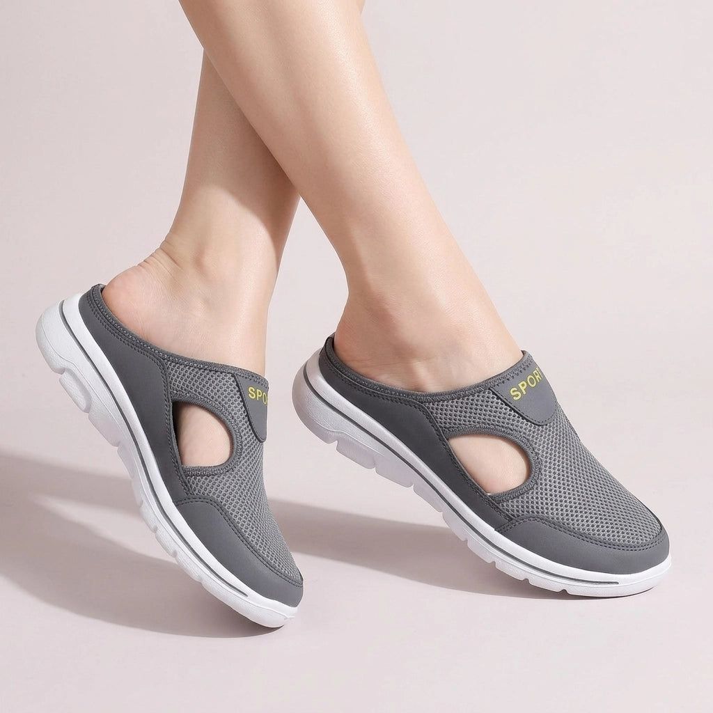 Orthopaedic Comfort Slippers with Lightweight Sole and Soft Insole in Grey – 11