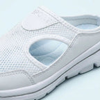 Orthopaedic Comfort Slippers with Lightweight Sole and Soft Insole in White – 4