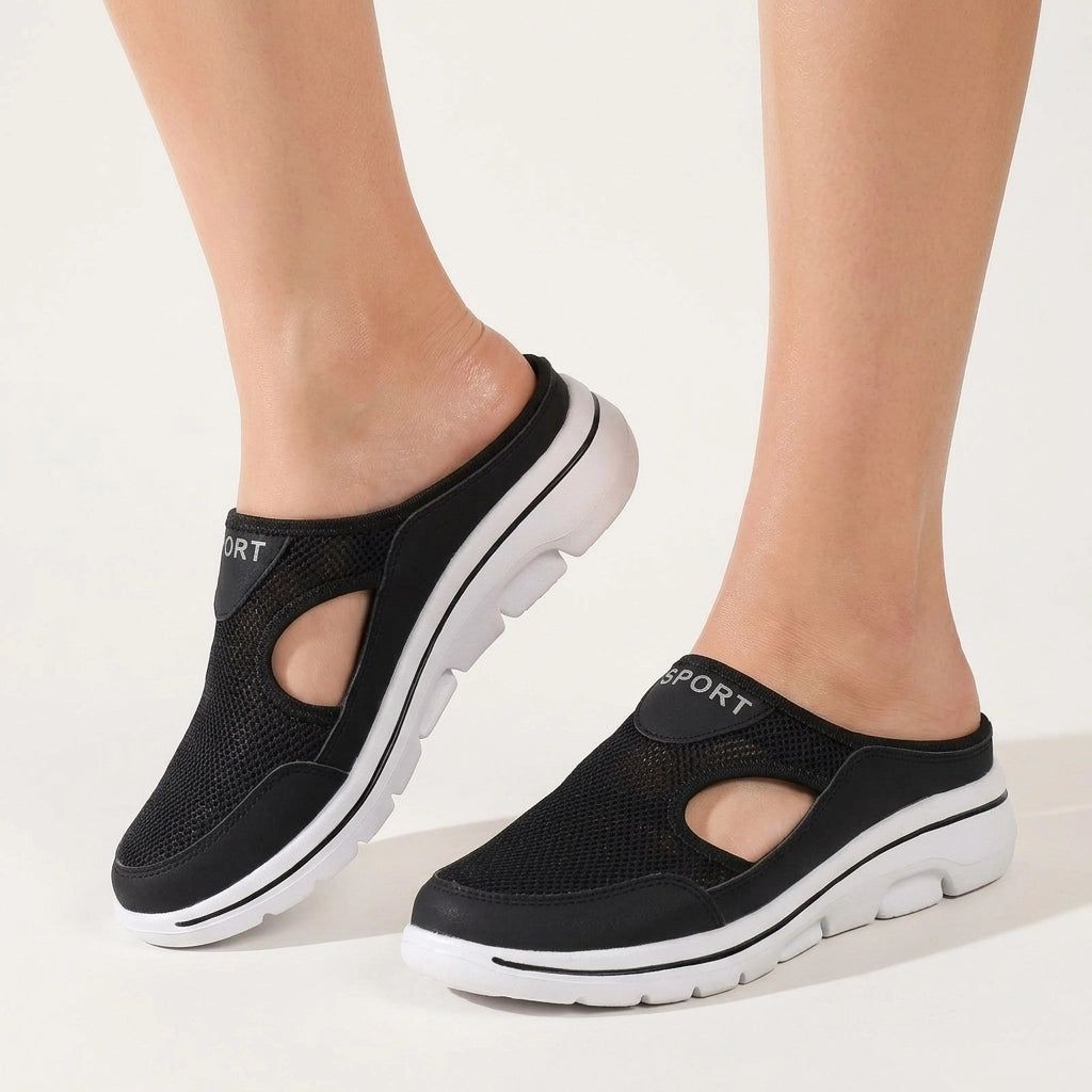 Orthopaedic Comfort Slippers with Lightweight Sole and Soft Insole in Black – 6