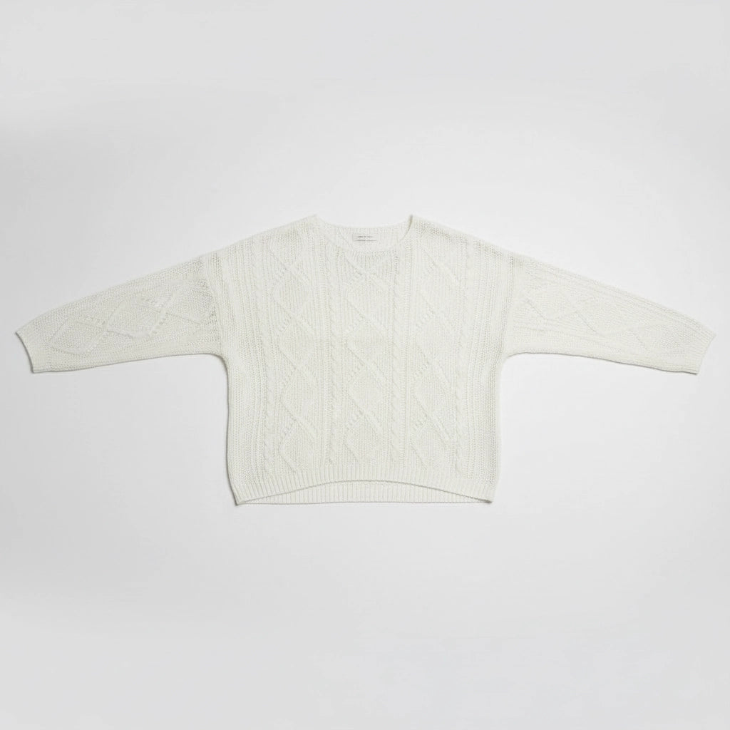 Women's Relaxed Fit Open-Knit Sweater