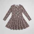 Women’s Long Sleeve Floral A-Line Mini Dress