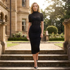 Sheer Mesh Ruched Bodycon Maxi Dress Black 2