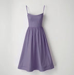 Sleeveless Flowy Dress Midi Summer Lilac 1