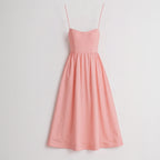Sleeveless Flowy Dress Midi Summer Pink 6