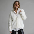 Sweater in Oversized Fit with Buttons White 5