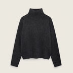 Sweater in Oversized Fit with Ribbed Knit for Winter Dark Gray 1