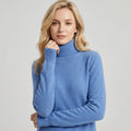 Sweater Turtleneck for Business Casual Blue 1