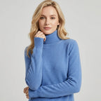 Sweater Turtleneck for Business Casual Blue 1