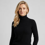 Sweater Turtleneck for Business Casual Black 11