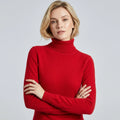 Sweater Turtleneck for Business Casual Red 9