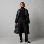 Sweater with Turtleneck in Slim Fit for Business Casual Black 11