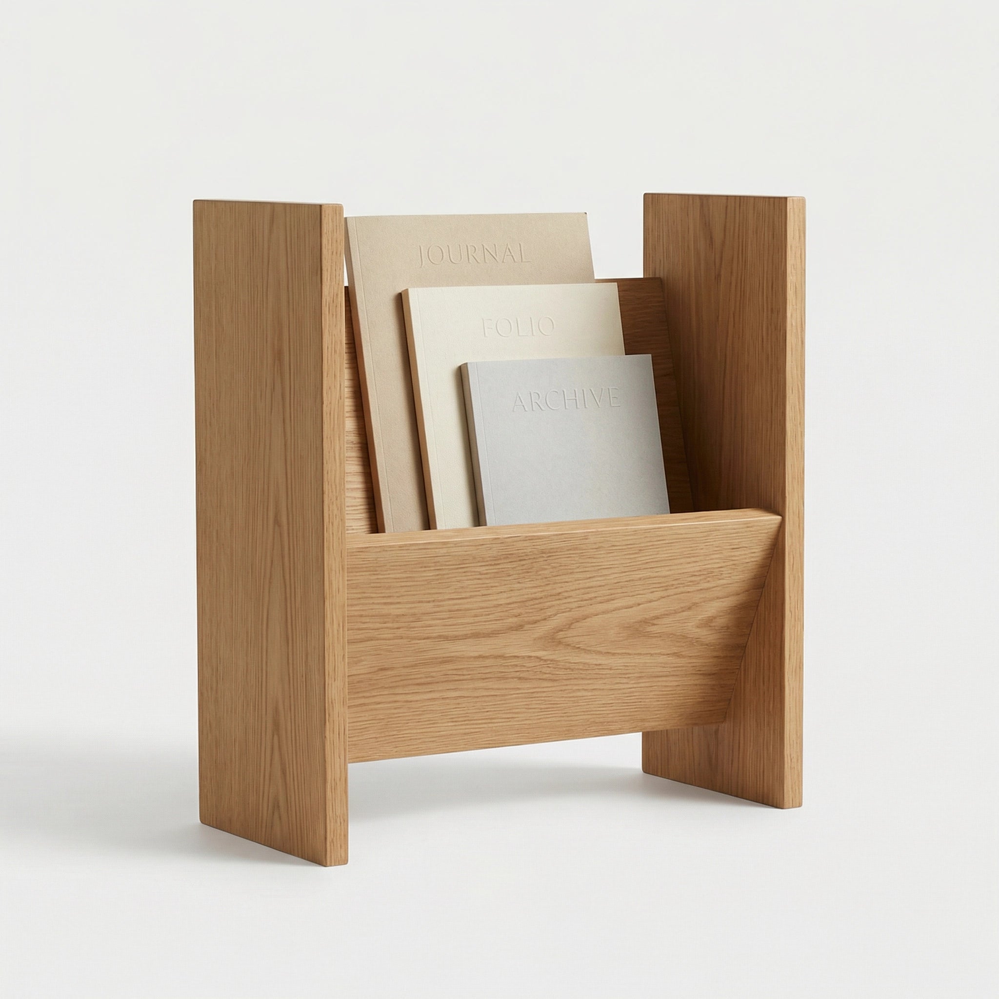 Rectangular Freestanding Magazine Rack