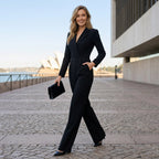 Tailored Formal Jumpsuit with Structured Silhouette Black 2