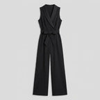 Tailored Jumpsuit with Wrap Detail Black 6