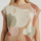 Boxy Loose Fit Sweater Vest