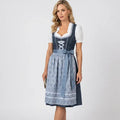 Traditional Oktoberfest Dress with Bodice Detail Blue 2