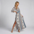 Women's Maxi Dress With Kimono Sleeves