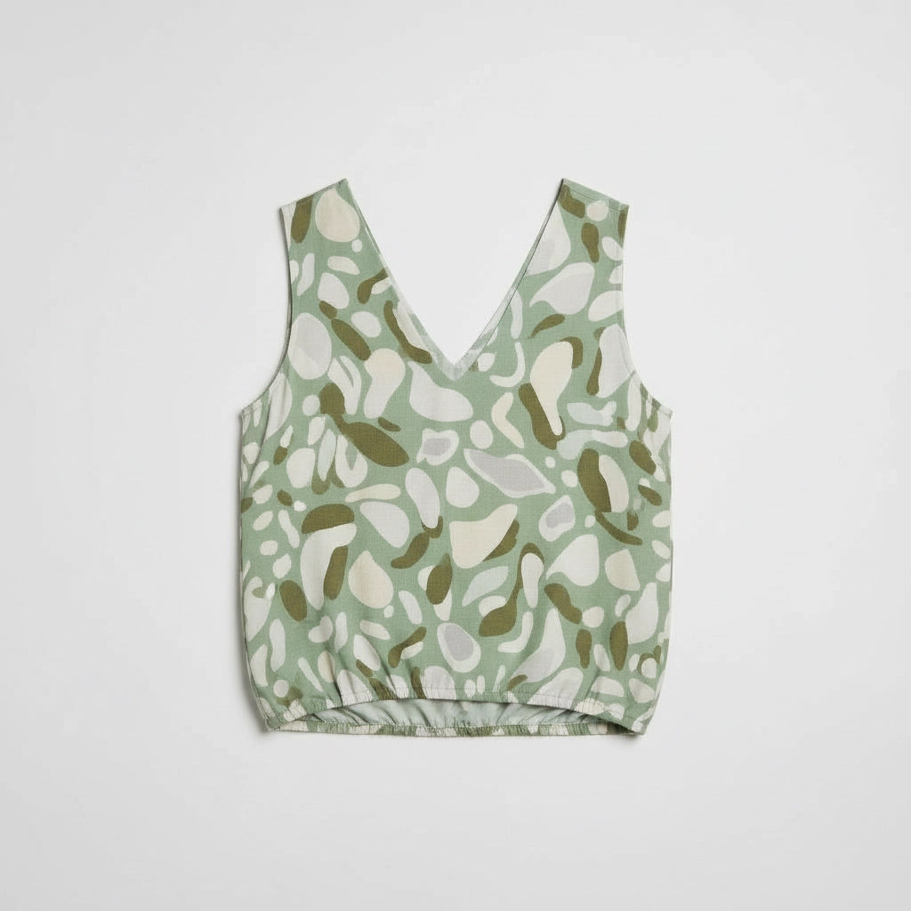 Sleeveless V-Neck Women's Top