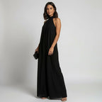 Women's Wide-Leg Halter Jumpsuit