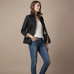 Women's Lightweight Quilted Jacket with a Tailored Fit in Black – 6