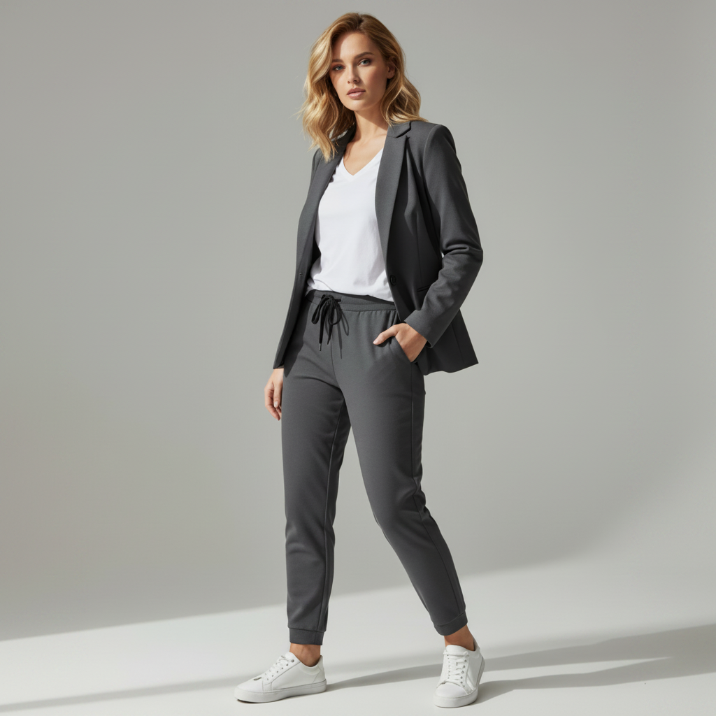 Women's Suit Set for Everyday & Special Occasions | Sporty & Elegant in Dark Grey – 15